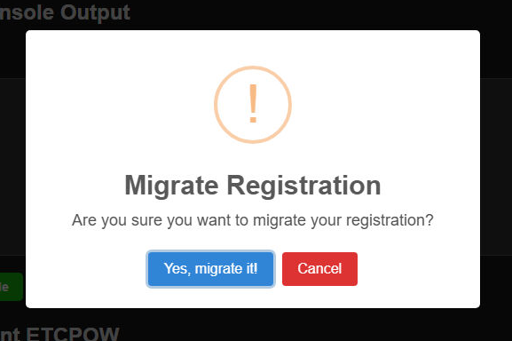 Migration step 1